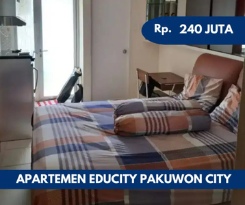 Dekat ITS ‼️Jual Apartemen Educity Full Furnish Pakuwon City