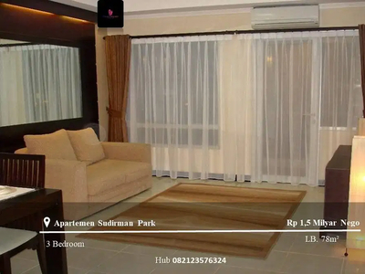 Dijual Apartement Sudirman Park 3BR Full Furnished View Sudirman