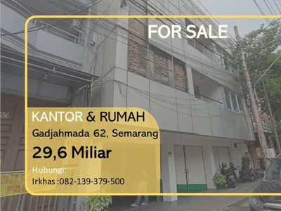 Dijual Kantor & ruko 3 Lantai di Gajahmada Semarang