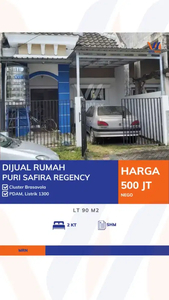 DIJUAL RUMAH 1 LANTAI DI PURI SAFIRA REGENCY CLUSTER BRASAVOLA