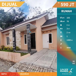 Dijual Rumah Baru Dekat Jatim Park 3 View Menarik di Mojorejo Batu