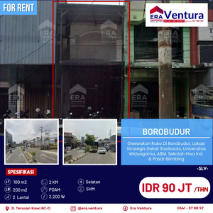 Ruko Di Borobudur, Lokasi Strategis Dekat Univ Widyagama, Hwa Ind