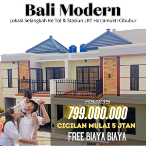 Rumah Mewah dgn Sentuhan Bali 800 JTan FREE BIAYA2