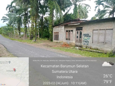 Rumah Pinggir jalan di Gunung Intan - Padang Lawas - Sumatera Utara