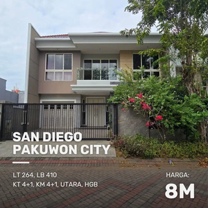 Rumah San Diego Pakuwon City MINIMALIS SIAP HUNI, YKK FINISHED GOOD