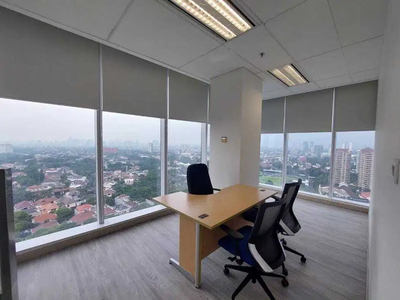 Sewa Kantor Furnish 118 m2 di Palma Tower Simatupang, Hrg Sdh All In