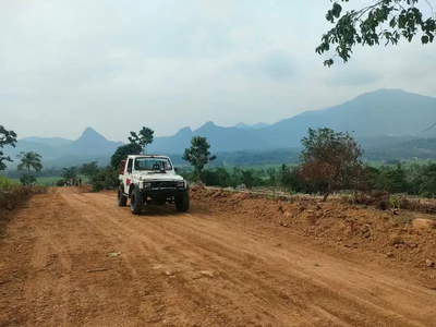 Tanah kavling dengan pemandangan gunung dan sawah di Bogor
