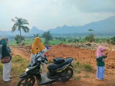 Tanah murah view pegunungan di Bogor