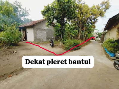Tanah Pekarangan Hook Murah di Pleret Bantul Yogyakarta TP 409