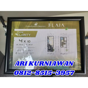 TERMURAH HANYA Elaia Citra Garden Serpong Unit Limited Hanya Sedikit