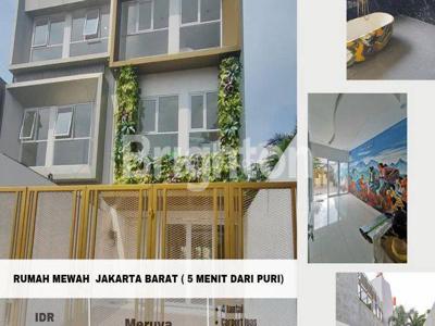 JKT - Rumah Mewah brand New Meruya Puri Kembangan 4 Lantai Granit Semi Furnished