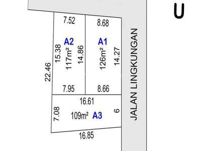 Tanah di Jl. Neptunus Barat, Sekejati, Kec. Buahbatu, SHM 126 m²