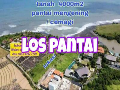 Tanah Pantai Cemagi Los Pantai Kuta Utara dekat Canggu Mengening