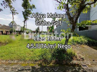 Tanah Siap Bangun di Araya Graha Golf Blimbing Kota Malang