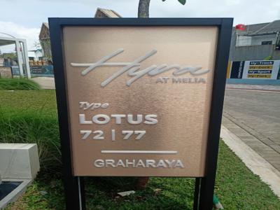 HYRA Type Lotus Graha Raya Dp 0% Lokasi Strategis