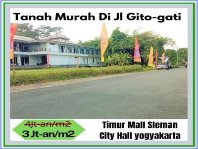 Jual Tanah Jogja Selangkah ke Masjid Jalan Gito Gati
