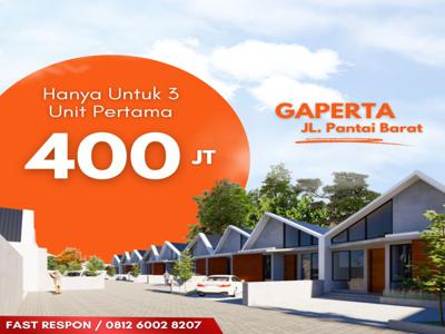 PROMO RUMAH DI GAPERTA MURAH HANYA UNTUK 3 UNIT SAJA 400 JUTA