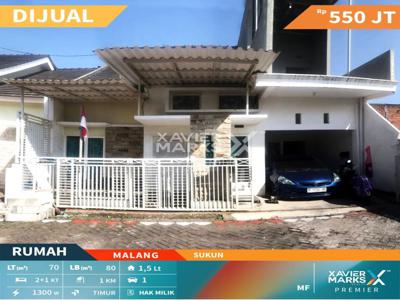 RUMAH DI SUKUN, MALANG. POSISI HOOK, PALING MURAH DARI HARGA PASARNYA