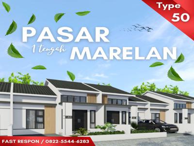 RUMAH DIJUAL RUMAH DI JALAN PASAR 1 TENGAH MARELAN