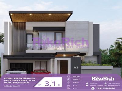 Rumah Keren Megah Di Jogja Utara Area Jalan Damai Berkualitas Premium