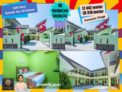 Rumah Kos 2 lantai dengan 20 kamar di pusat bisnis kota Cirebon