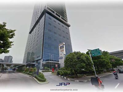 Sewa Kantor Gedung Cyber 2 Luas 176 m2 Bare Kuningan Jakarta Selatan