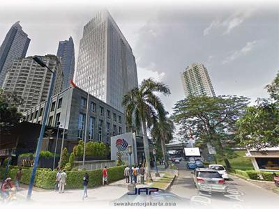Sewa Kantor Gedung RDTX Luas 358 m2 Furnished Satrio Jakarta Selatan