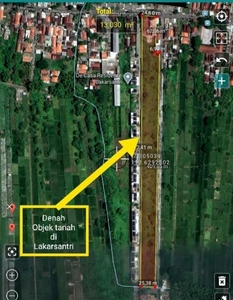 019. TANAH 1,3 Ha LAKARSANTRI