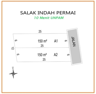 9 Menit UNPAM, Tanah Tangsel Cocok Bangun Hunian