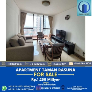 Apartmant Taman Rasuna| For Sale| 2Br, Full Furnished, Siap Huni