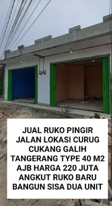 Di jual ruko pingir jalan lokasi curug tangerang