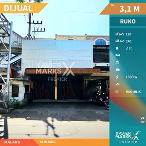 Dijual 2 Ruko Sebelahan Lokasi Strategis di Blimbing, Malang