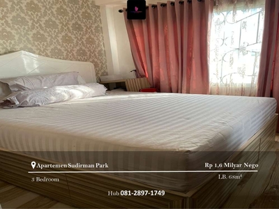 Dijual Apartemen Sudirman Park 3BR Full Furnished High Floor