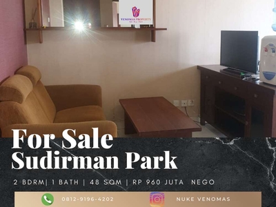 Dijual Apartement Sudirman Park 2BR Full Furnished Lantai Tinggi