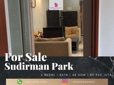 Dijual Apartement Sudirman Park 2BR Full Furnished View Swimming Pool