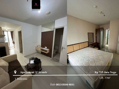 Dijual Apartement The L' Avande Middle Floor 1 Bedroom Full Furnished