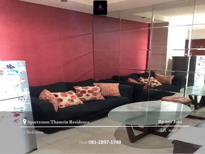 Dijual Apartment Thamrin Residence 1BR Full Furnished