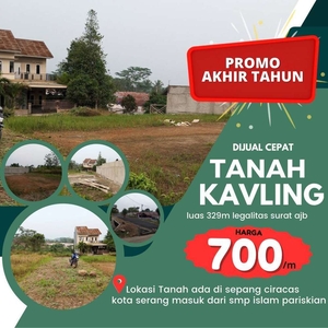 DIJUAL CEPAT Tanah Murah Siap Di Kota Serang