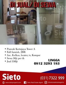 Dijual/Disewa Puncak Kertajaya Tower A, Full Furnish 2BR