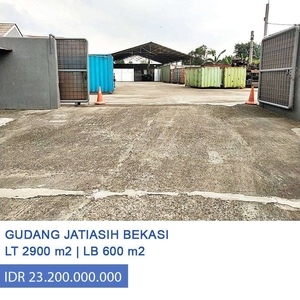 Dijual Gudang ex Work Shop Hitung Tanah di Jl Utama Jatiasih Bekasi