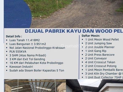 Dijual Pabrik Kayu dan Wood Pellet DiKraksaan Probolinggo