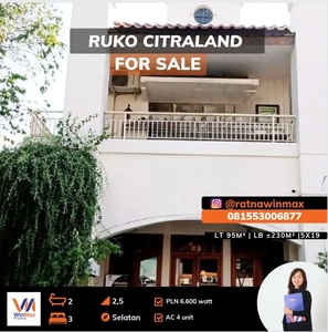 Dijual Ruko Citraland Cluster Internasional Village