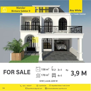 Dijual Rumah Baru dan Mewah dalam Perumahan Bintaro Jaya di Mandar