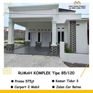 Dijual Rumah di Padang 3 Kamar Tipe85 Tanah 120m Promo 580jt Air Pacah