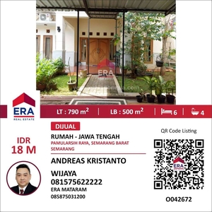 Dijual Rumah di Pamularsih Raya Semarang