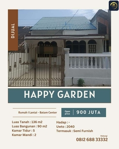 Dijual Rumah Happy Garden (Hadap Jalan Besar) - Nagoya
