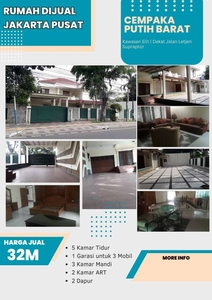 DIJUAL RUMAH JAKARTA PUSAT LOKASI STRATEGIS