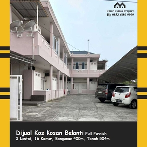 Dijual Rumah Kos Belanti Padang 16 Kamar 4 menit ke RSIA Mutiara Bunda