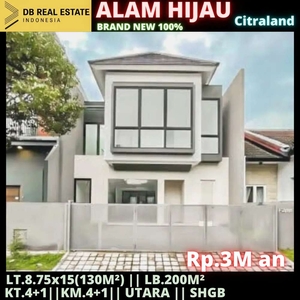 DIJUAL RUMAH MODERN FUTURISTIC MINIMALIS ALAM HIJAU CITRALAND