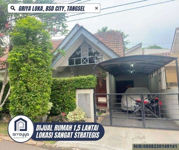 Dijual Rumah Strategis 1 Lantai Griya Loka BSD City, ARB75